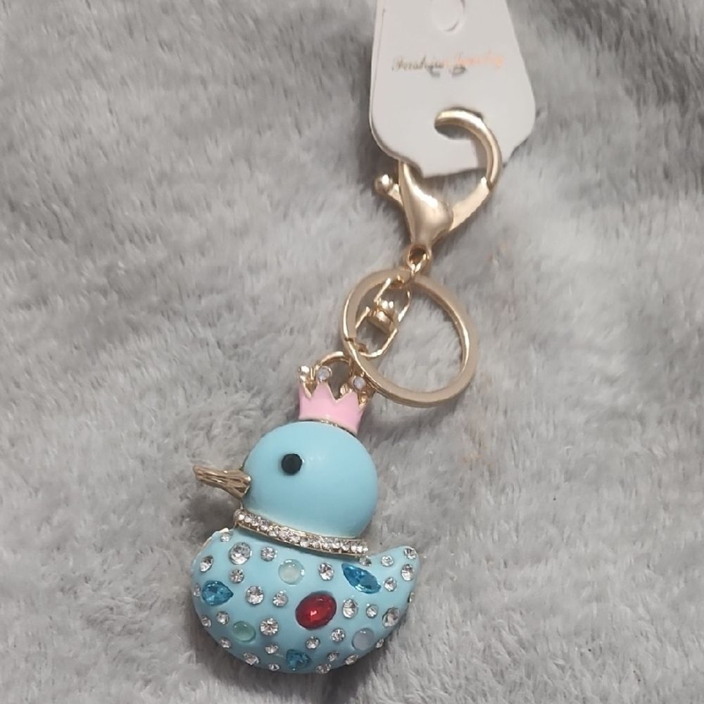 Fashion Jewelry Blue Duck Key Holder